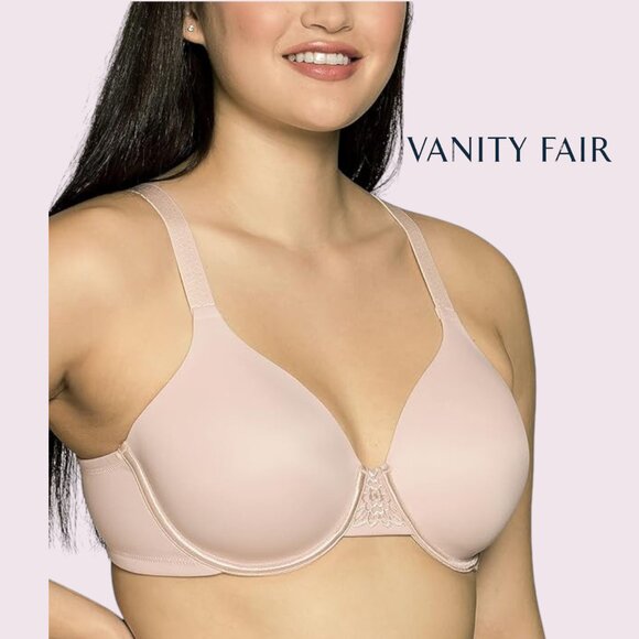 Vanity Fair 40D  Soft Cup Lightly Lined Beauty Back Underwire Full Figure Bra - Picture 1 of 10